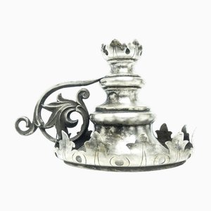 Biedermeier Kerzenhalter aus Silber, Österreich-Ungarn, 1890er