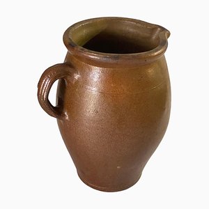 Brown Stoneware Jug, France, 1960s