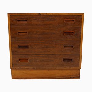 Palisander Chest of Drawers attributed to Poul Hundevad, Denmark, 1960s