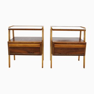 Bedside Tables attributed to Interier, Czechoslovakia, 1960s