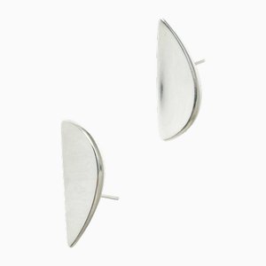 Modernist Silver Earrings by Bent Gabrielsen Pedersen, 1960s, Set of 2