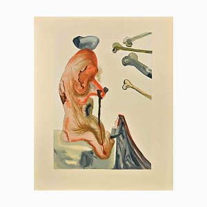 Salvador Dali, The Divine Comedy: The Fraudulents, Plate 20, Hell, Holzschnitt, 1963