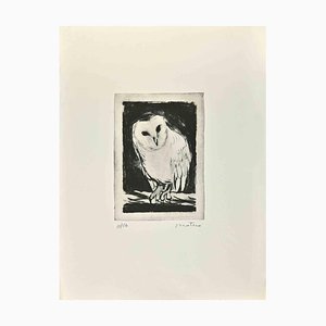 Enotrio Pugliese, Owl, 1963, Radierung