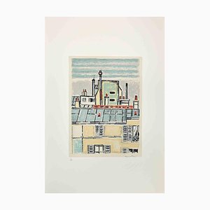 Orfeo Tamburi, Vue de Paris, 1980s, Lithographie