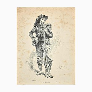 Alphonse De Neuville, Soldier, Lithograph, 1883