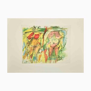 After Willem De Kooning, Two Women's Torsos, Offset and Lithograph, 1985