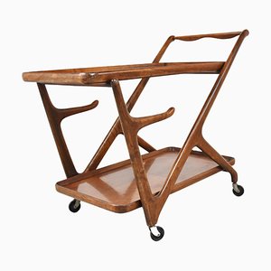 Vintage Italian Serving Trolley attributed to Cesare Lacca, 1950s
