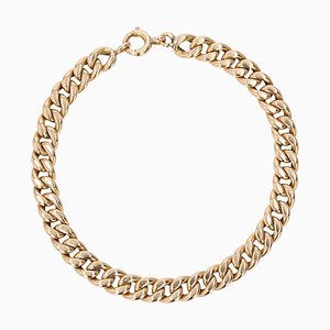 18 Karat Modern Rose Gold Curb Bracelet