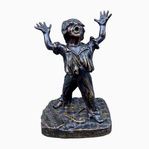 Chocolate Bronze Sculpture by E Thomas Child La Marceyeze