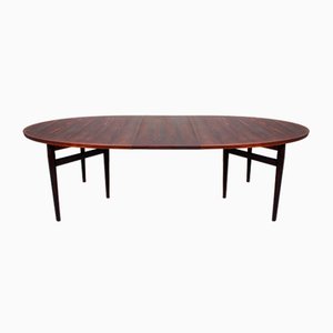 Large Danish Extendable Model 212 Dining Table in Rosewood by Arne Vodder for Sibast, 1950s
