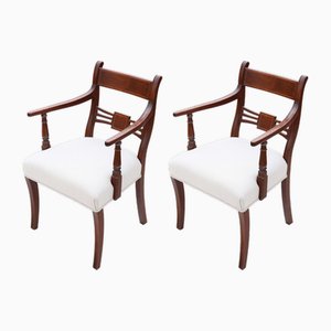 Antique Dining Chairs in Mahogany, 1800s, Set of 2