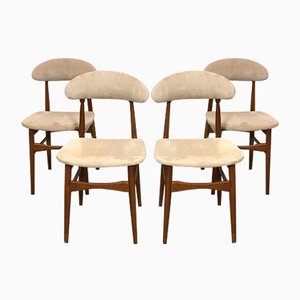Vintage Italian Dining Chairs, 1960s, Set of 4