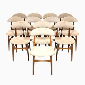 Vintage Italian Dining Chairs, 1960s, Set of 12