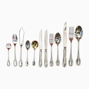 Sterling Silver Cutlery Set, 1880, Set of 252