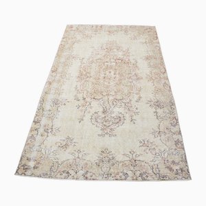 Beige Boho Decor Over Dyed Teppich