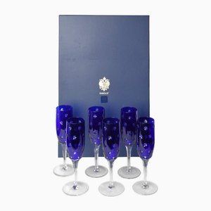 Crystal Glasses from Fabergè Imperial Collection, 1920s, Set of 6