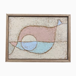 Lloyd Durling, Essence Landscape, Bird, Fish Mini Abstracts, Tecnica mista, Incorniciato
