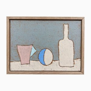 Lloyd Durling, Objetos pintados Mini bodegones, Técnica mixta, Enmarcado