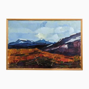 Blue Mountains, Oil on Canvas, Framed