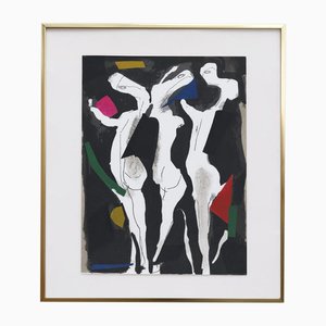 Marino Marin, Three Graces, 1970s, Lithograph, Framed