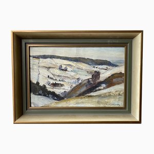 Mountain Views, Oil on Canvas, Framed