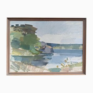 Gentil, 1950s, Oil on Canvas, Framed