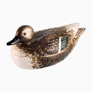 Ceramic Saucière in the shape of a Duck by Bassano, Italy