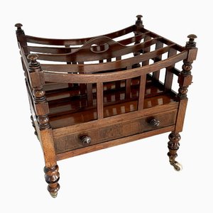 Antique George III Quality Mahogany Freestanding Canterbury, 1820s