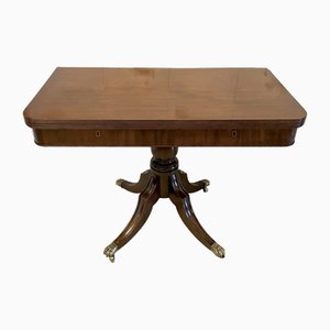 Large Antique Regency Quality Mahogany Tea Table, 1830s