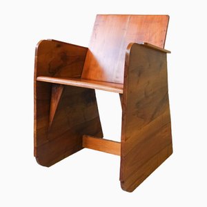 Portugiesischer Konstruktivistischer Vintage Sessel, 1930er