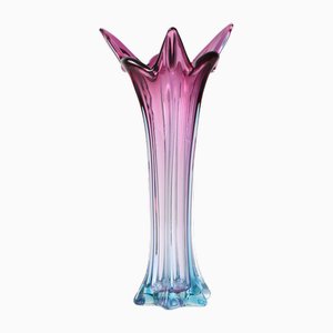 Large Murano Summerso Glass Vase from Cristallo Venezia CCC, 1960s