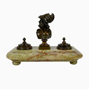 Tintenfass aus Bronze Onyx, Pakistan, spätes 19. Jh