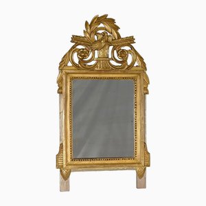 Small Golden Wood Mirror in Louis XVI Style, Early 20th Century