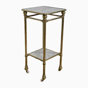 Art Deco Marble and Brass Trolley, 1920s