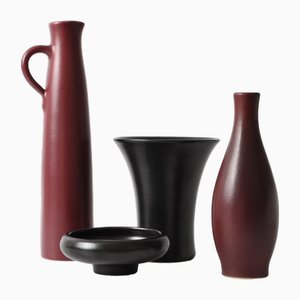 Studio Ceramic Vases by Jan Bontjes Van Beek, 1950s, Set of 4