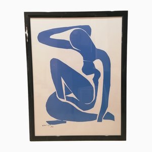 Henri Matisse, Nu Bleu I, Sérigraphie, 20ème Siècle, Encadrée