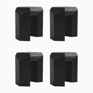 Black Ode Side Table by Sizar Alexis, Set of 4