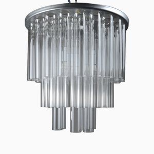 Ceiling Lamp with 42 Glass Tubes by A. Da Piedade, 1980s