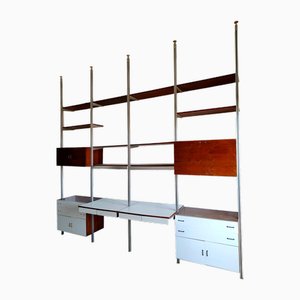 Mueble de pared Library Sky Land modelo CSS de George Nelson para Herman Miller, años 60