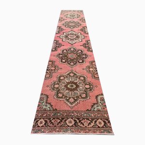 Vintage Turkish Tribal Wool Runner Rug