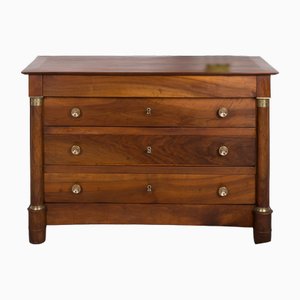 French Biedermeier Chest of Drawers in Walnut Wood, 1800s