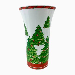 Vintage Porcelain Christmas Tree Vase from Hutschenreuther, Germany, 1970s