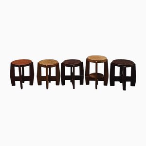 Modernistische Hocker, 1960er, 5er Set