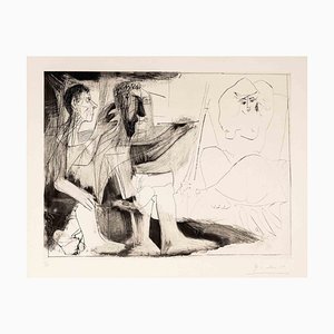 Acquaforte Pablo Picasso, Peintre au Travail, 1963