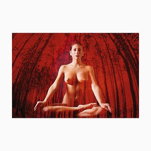 Impresión de pigmento de archivo de M. Yamaoka, Yoga Nude, 1974