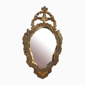 Florentine Gold Frame Ornate Carved Wall Mirror, 1960s