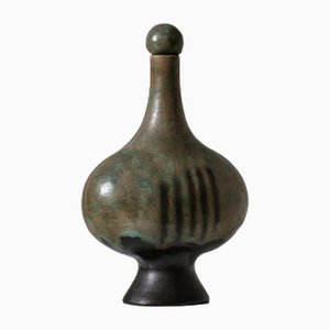 Bruno Gambone Ceramilic Bottle, Italy 1960s, 1930s
