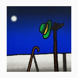 Tino Stefanoni, Green Hat, 2000, Siebdruck