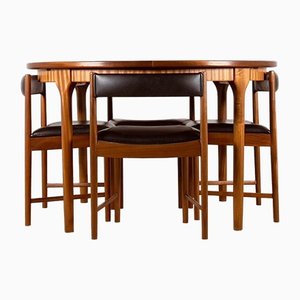 Mid-Century Table with Chairs (Dunvegan) by Tom Robertson for McIntosh, 1960s, Set of 4