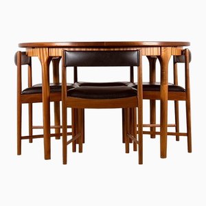 Mid-Century Tisch mit Stühlen (Dunvegan) von Tom Robertson für McIntosh, 1960er, 4er Set